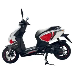 Scooter à essence ZIMOTA Tapo 49cc - Blanc avec rouge