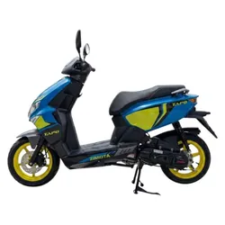 Scooter à essence ZIMOTA Tapo 49cc - Bleu avec gris et jaune