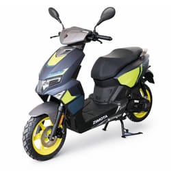 Scooter à essence ZIMOTA Tapo 49cc - Bleu mat avec jaune