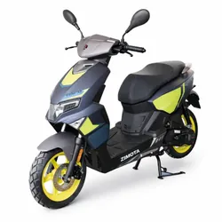 Scooter à essence ZIMOTA Tapo 49cc - Bleu mat avec jaune