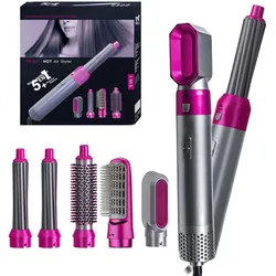 Sèche Cheveux 5En1 Hot Air Styler YX-818 1000W Rose