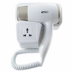 Sèche Cheveux FLORENCE HK-382 Avec Support Pour Salle De Bain - Blanc