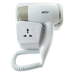 Sèche Cheveux FLORENCE HK-382 Avec Support Pour Salle De Bain - Blanc