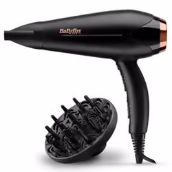 Sèche cheveux Ionique BABYLISS - Puissance: 2200 Watts - 3 niveaux de chaleur - 2 vitesses - Fonction ionique anti-frisottis ...