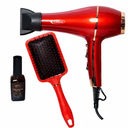Sèche Cheveux Professionnel Florence HK446 2200W Rouge