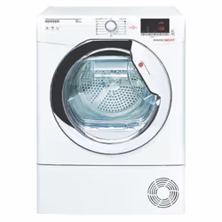 Sèche-linge HOOVER Frontale - Écran LCD tactile - Capacité du sèche-linge: 10 kg - Matériau du tambour: Galvanisé - Type de s ...