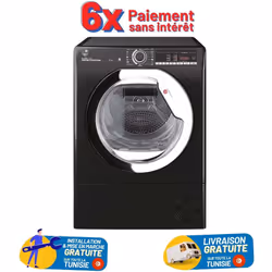 Sèche Linge Hoover 10 Kg Noir (HLEC10TCEB-80)