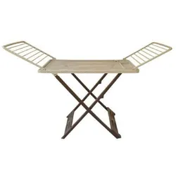 Sèche Linge ROTIN SOFPINCE 180 x 52.5 x 109 cm - Grège