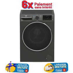 Sécheuse à linge BEKO 10/7 kg Argent - Économique et Compacte
