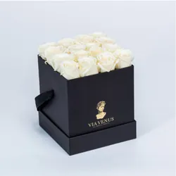 SENSIBILITÉ : BOX NOIRE ROSES BLANCHES