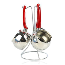 Série De 3 Pots à café WINOX + Support De Rangement - Inox