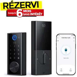 Serrure intelligente EUFY WI-FI à empreinte digitale T85201