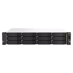 Serveur NAS 12 Baies QNAP TS-1264U-RP-4G  Processeur Intel Celeron N5095 4 cœurs/4 threads, jusqu'à 2,9 GHz - Graphiques Inte ...