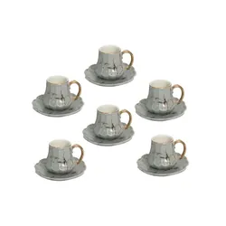 Service à Café 12 Pièces Gris