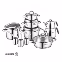 Set de 17 pièces Korkmaz Vertex - Noir (A1705)