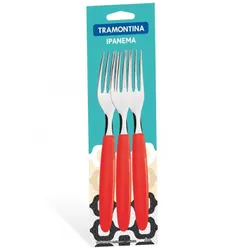 Set De 3 Fourchettes Tramontina Ipanema - Rouge