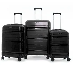 Set De 3 Valises Antichoc Noir