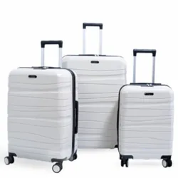 Set De 3 Valises Incassable Blanc