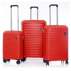 Set De 3 Valises Incassable Rouge