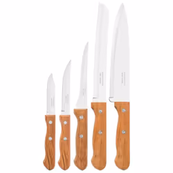 Set De 4 Couteaux Tramontina Dynamic - Nombre de pièces : 4 pièces - Lames : Acier inoxydable - Manches : en bois - Rivets en ...
