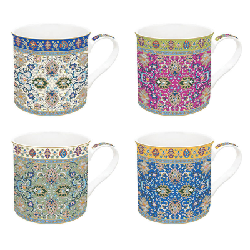 Set De 4 Mugs Porcelaine Persian