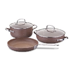 Set de 5 Pièces Korkmaz Browni A2899 Marron