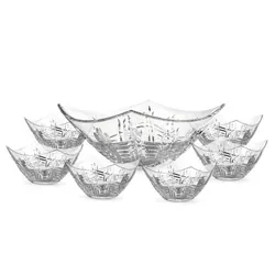 Set De 7 Bols Carre AZUR GLASS Iris