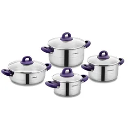 Set de 8 pièces Korkmaz Hera Lavender - Inox (A1087)