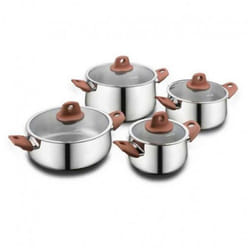 Set de 8 pièces Korkmaz Rose Vita - Inox (A1937)