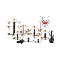 Set De Cuisine Bonera 25 Pièces Inox - Doré