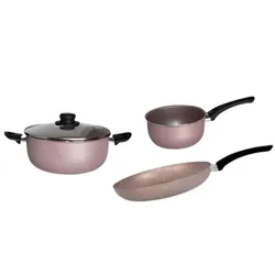 Set De Cuisine Cook'Art 4 Pièces Granite Marron