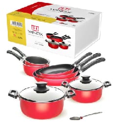 Set De Cuisine WINOX 10 pièces Tasty - Rouge
