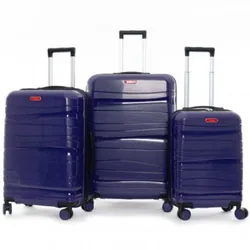 Set De Trois Valises Bleu Foncé