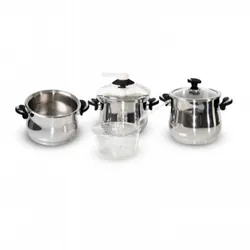 Set Inox OMS 7 Pièces Noir