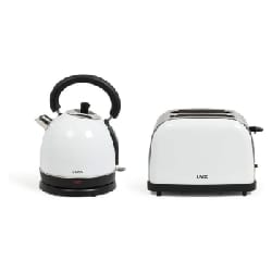 Set Petit Dejeuner Vintag LIVOO Bouilloire Et Grille-pains - Blanc