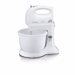 Severin HM3810, Robot mixer, Gris, Blanc, Batteur, Mélange, 3 L, Boutons, Foie, Plastique