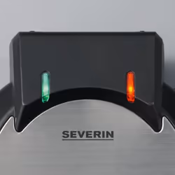 Severin WA 2103 moule à gauffres 4 gauffre(s) 1200 W Noir, Argent