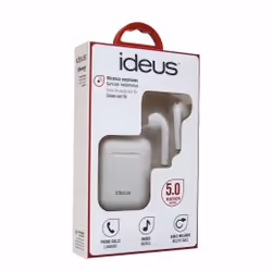 Écouteurs True Wireless Stereo Bluetooth Blanc - Casque sans Fil Idéus SFW21WH