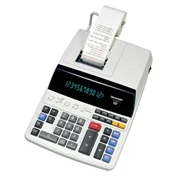 Sharp EL-2607V calculatrice Bureau Calculatrice imprimante Blanc