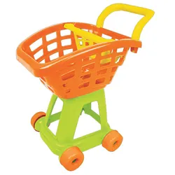 Shopping Cart Pistache Avec Corbeille Orange