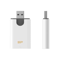 Silicon Power Combo lecteur de carte mémoire USB 3.2 Gen 1 (3.1 Gen 1) Type-A Blanc