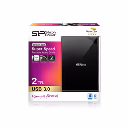 Silicon Power Stream S03 disque dur externe 2 To Noir