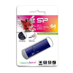 Silicon Power Ultima U05 64 GB lecteur USB flash 64 Go USB Type-A 2.0 Bleu, Marine
