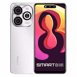 Smartphone Infinix Smart 8 HD - Ecran : 6,6" IPS LCD (720x1612 pixels), 90Hz  - Processeur : Unisoc T606 (12 nm) Octa-core -  ...