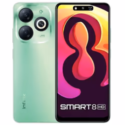 Smartphone Infinix Smart 8 HD - Ecran : 6,6" IPS LCD (720x1612 pixels), 90Hz - Processeur : Unisoc T606 (12 nm) Octa-core - ...