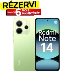 Smartphone Xiaomi Redmi Note 14  4G  6Go 128Go -  Lime Green