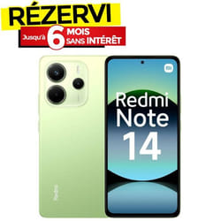 Smartphone Xiaomi Redmi Note 14 4G  8Go 128Go - Lime Green