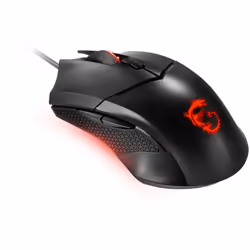 Souris MSI Clutch GM08 noir avec un Switchs durables avec plus de 10 millions de clics, un Capteur optique PixArt PAW3519 jus ...