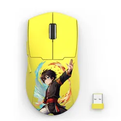 Souris Gamer Sans fil Redragon K1ng M918 Max Jaune