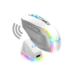 Spirit of Gamer S-EM50WT souris Jouer Droitier RF Wireless + Bluetooth + USB Type-A Optique 80000 DPI